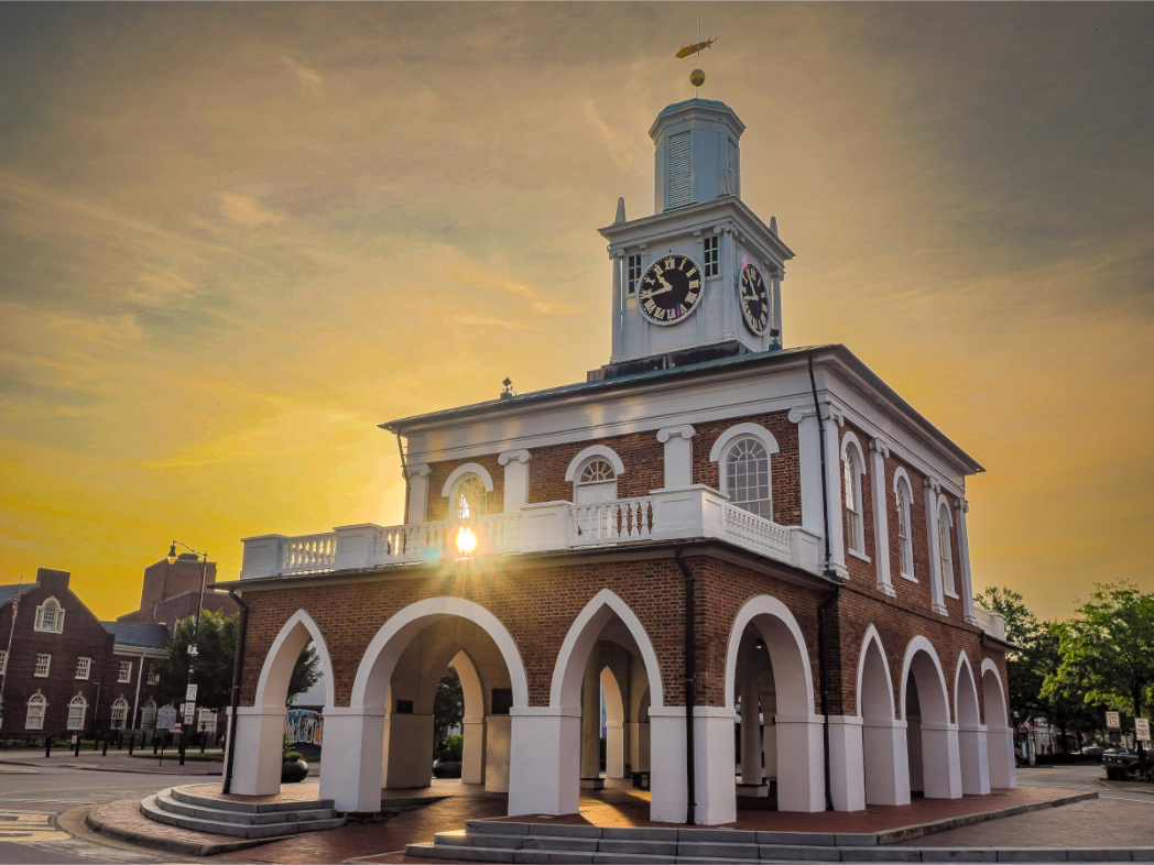 "Sunrise over Market Square" - Fayetteville, NC